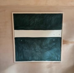 Riduan Tompkins Large Framed Abstract painting on canvas 1977