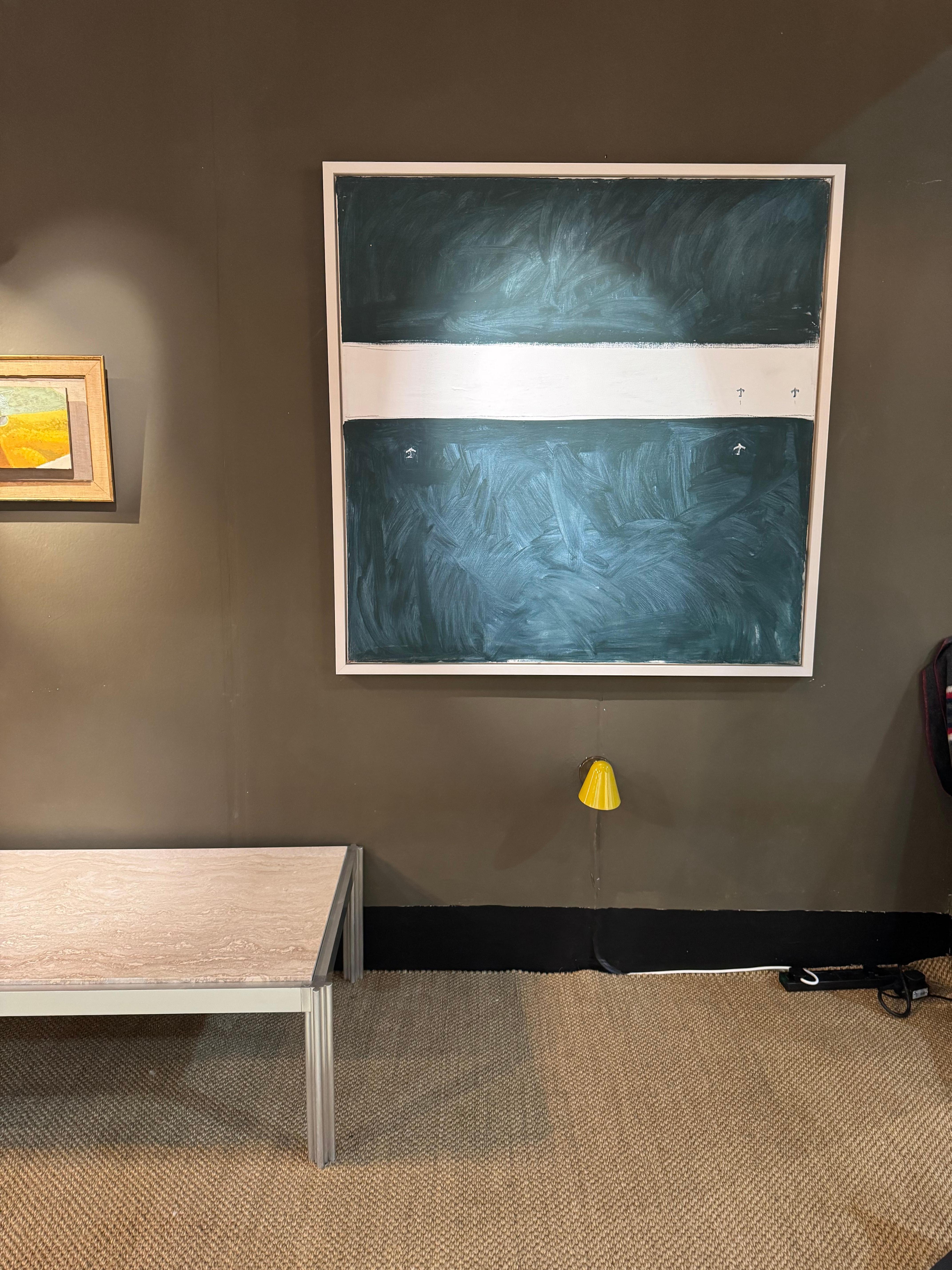 Riduan Tompkins Large Framed Abstract painting on canvas 1977 (Britisch) im Angebot