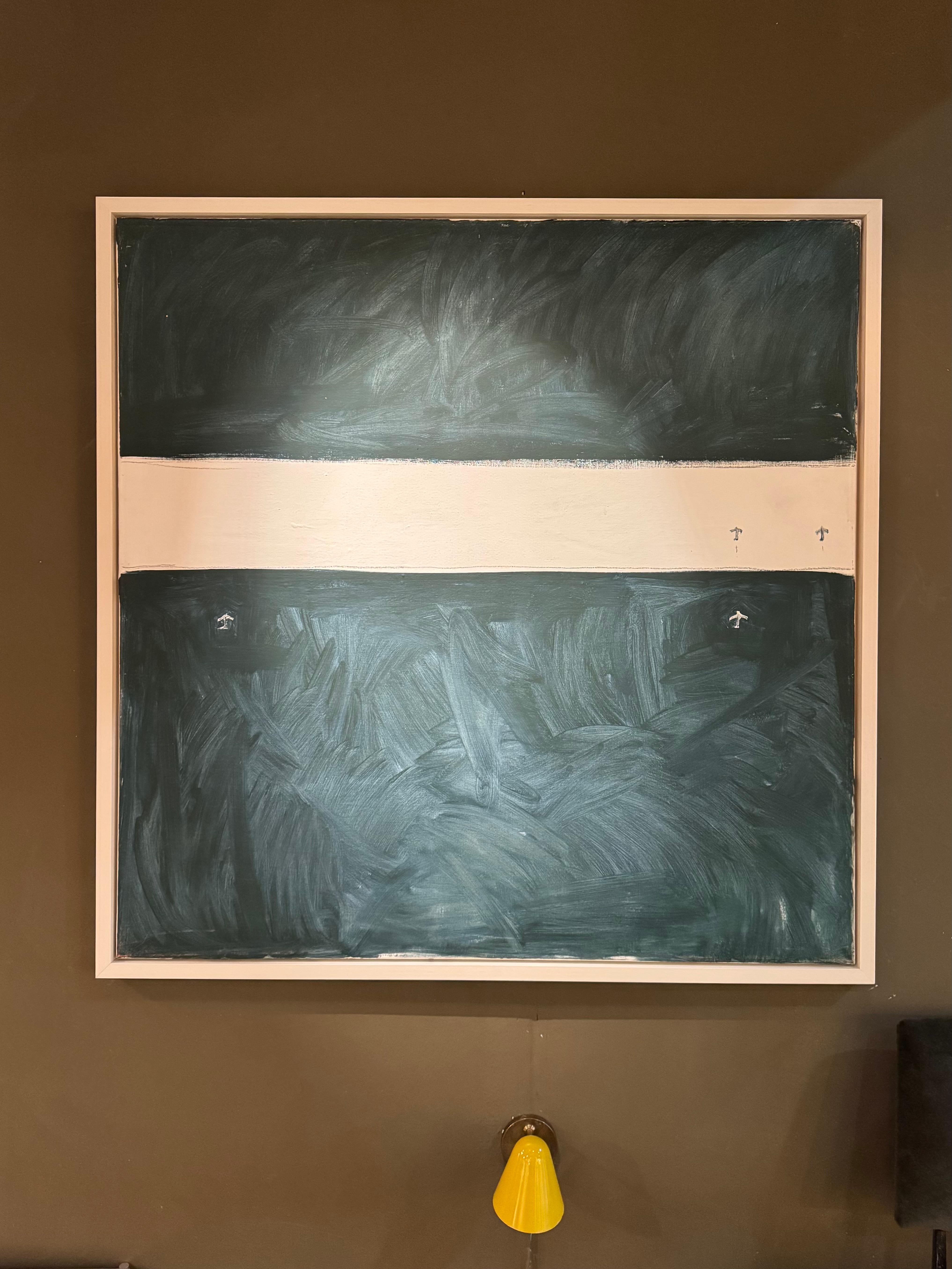 Riduan Tompkins Large Framed Abstract painting on canvas 1977 (20. Jahrhundert) im Angebot