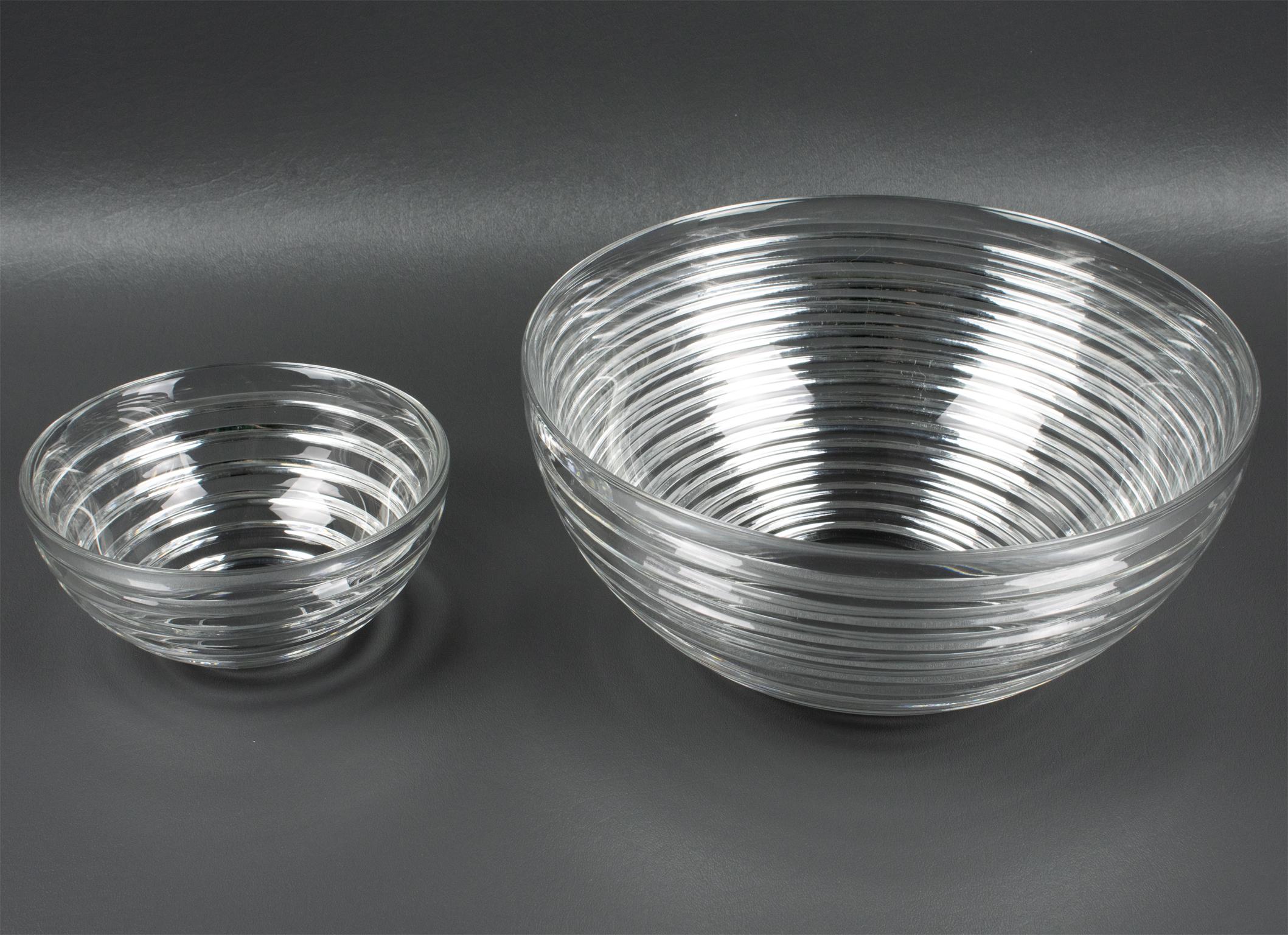 Riedel Mesa Silver Plate and Crystal Caviar Dish Bowl Serving Chiller circa 1980 5