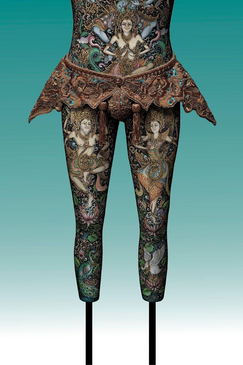 Scultura indù - Figurative Sculpture Blu di Rien Bekkers