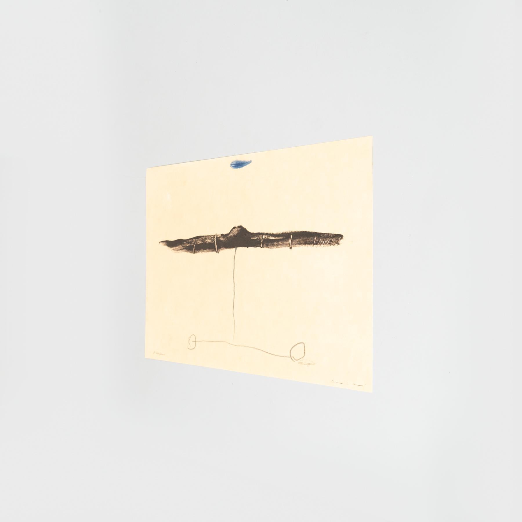 Riera I Arago Litografía abstracta en color sobre papel, 1999 Español en venta