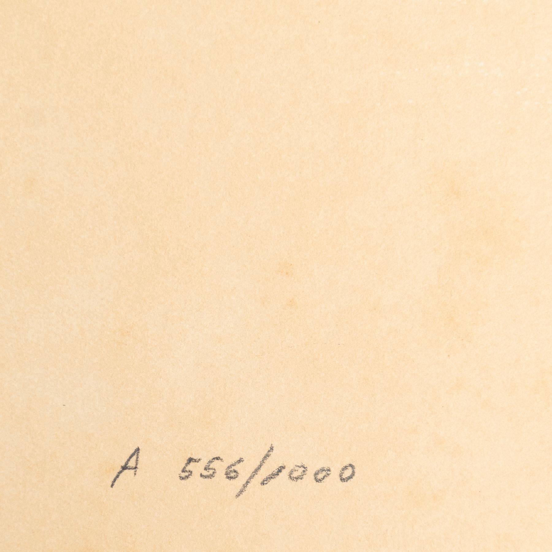 Riera I Arago Litografía abstracta en color sobre papel, 1999 finales del siglo XX en venta