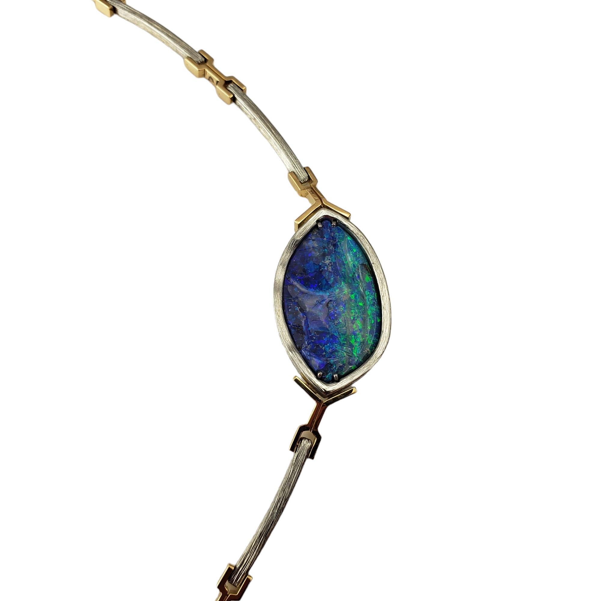 Collana Riethmann in oro bicolore e opale nera #17823 In condizioni buone in vendita a Washington Depot, CT