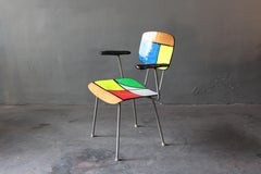 Rietveld Chair Contemporized by Atelier Staab Entitled "Peak of a Century Neon"