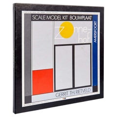 Rietveld Scale Model Kit, Plastic & Paper, Mid-Century Modern, 1987
