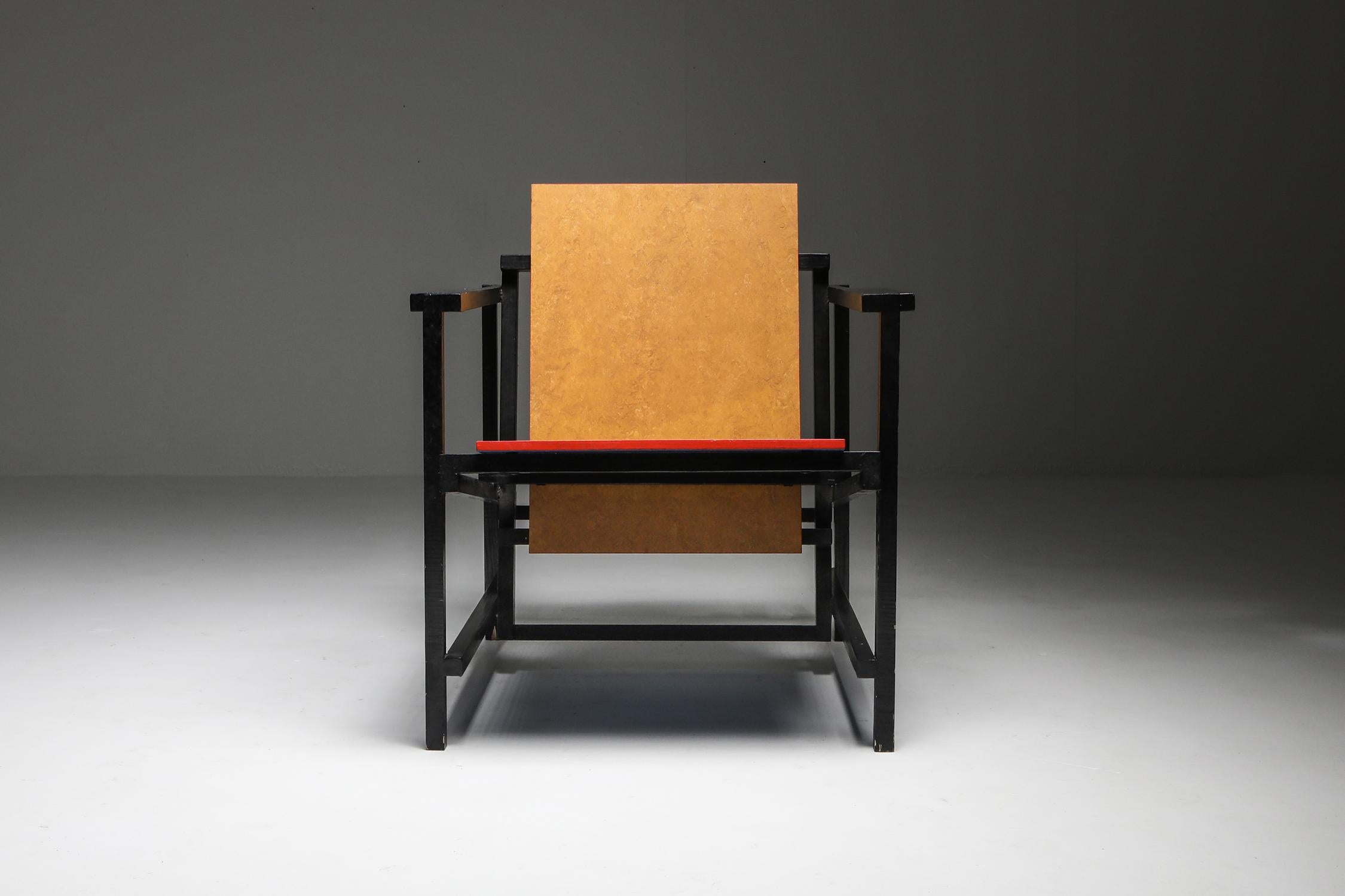 Wood Rietveld Style Armchair