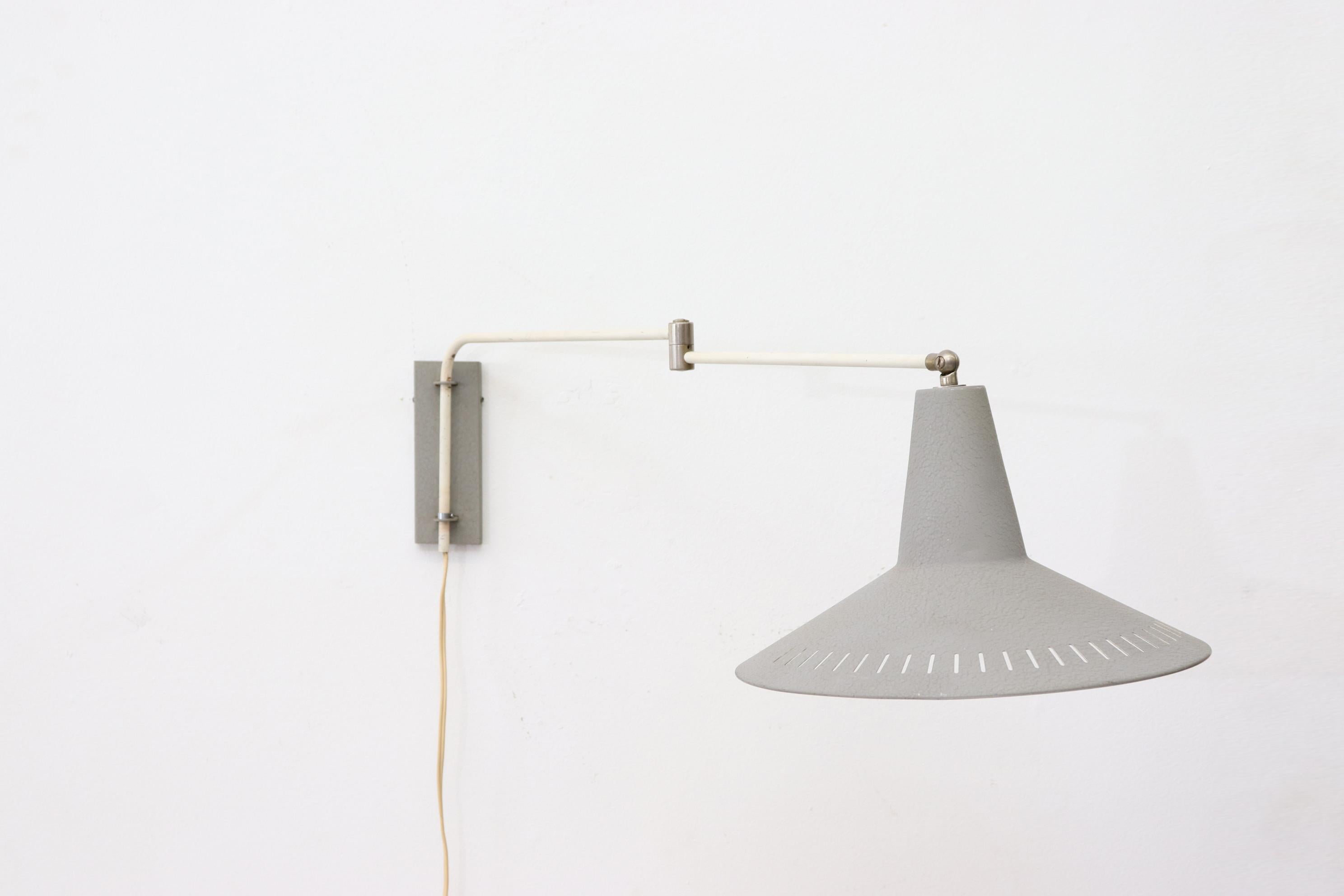 Dutch Rietveld Style Industrial Wall Mount Lamp