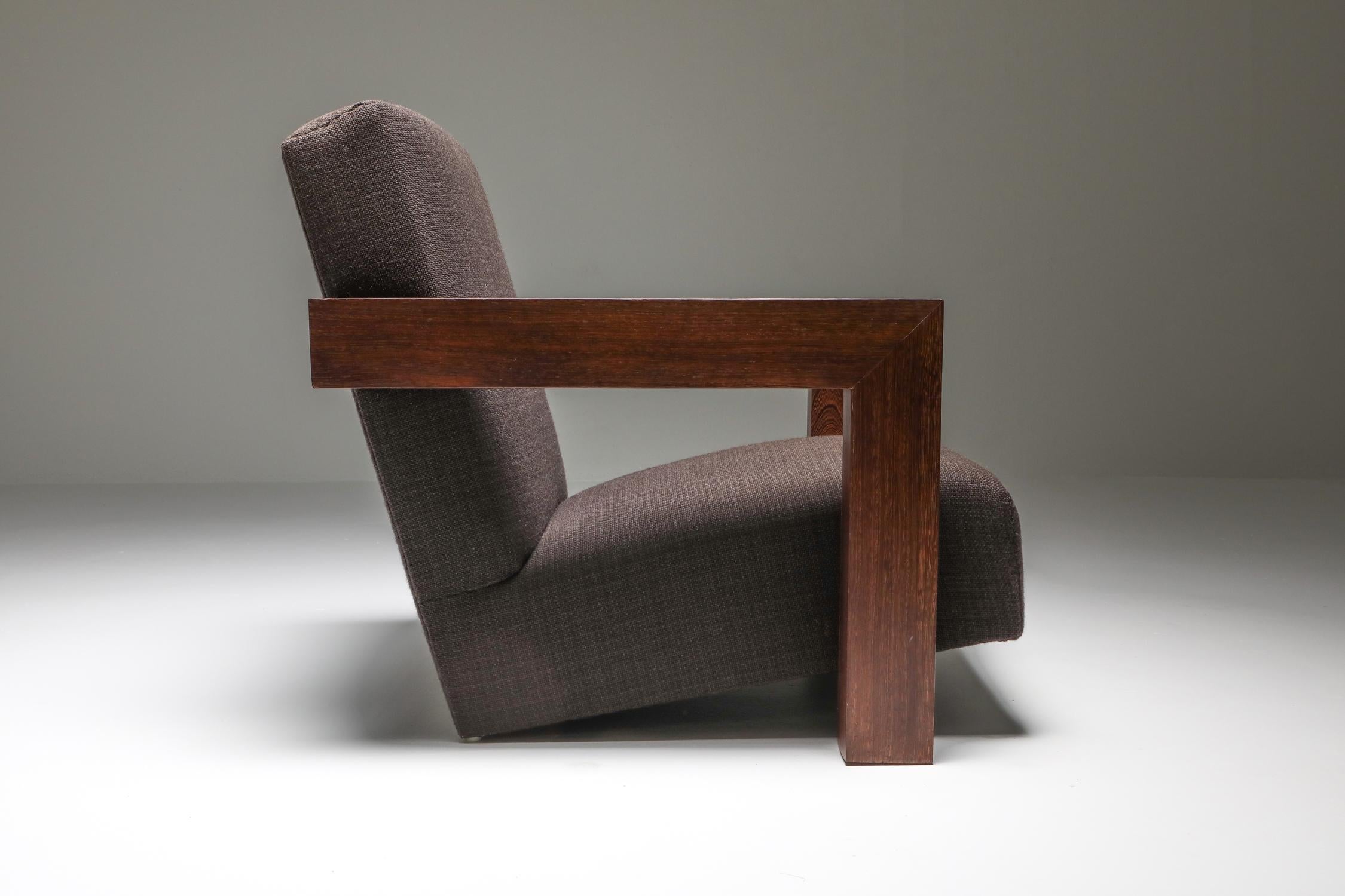 Rietveld's Utrecht Chair with a Wooden Frame, a Pair 3