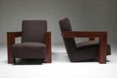 Chaise Utrecht de Rietveld avec cadre en bois:: une paire