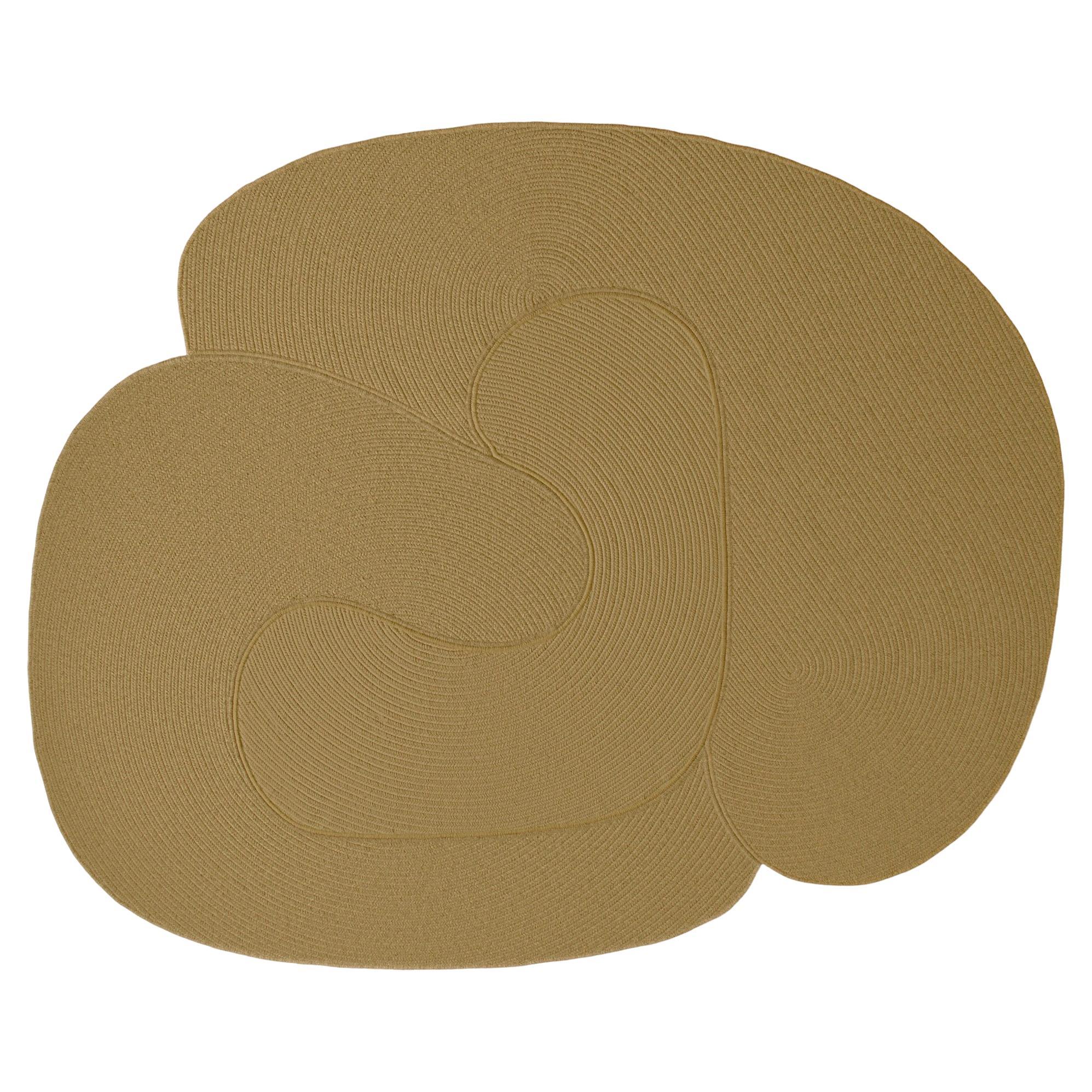 Tapis Riff de Souda, 6x8 ft, laine naturelle, doré