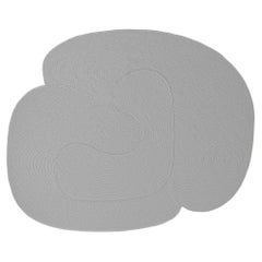 Tapis Riff de Souda, 6 x 8 pieds, laine naturelle, gris clair