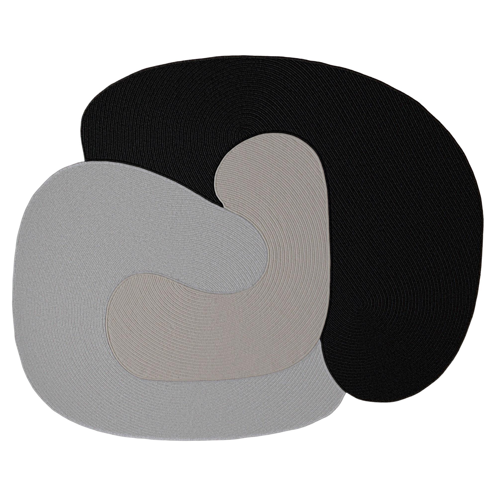 Riff Rug from Souda, 6x8 ft, Natural Wool, Multicolor E