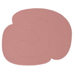 Riff Teppich von Souda, 6x8 ft, natürliche Wolle, Rosa