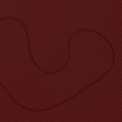 Riff Rug from Souda, 6x8 ft, Natural Wool, Red