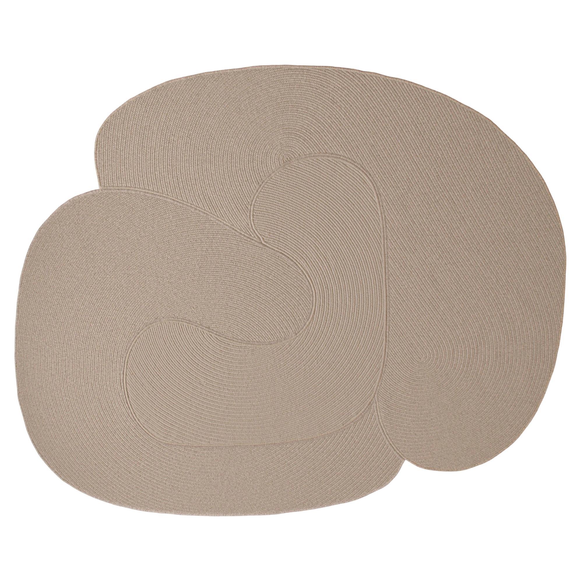 Tapis Riff de Souda, 6x8 ft, laine naturelle, sable