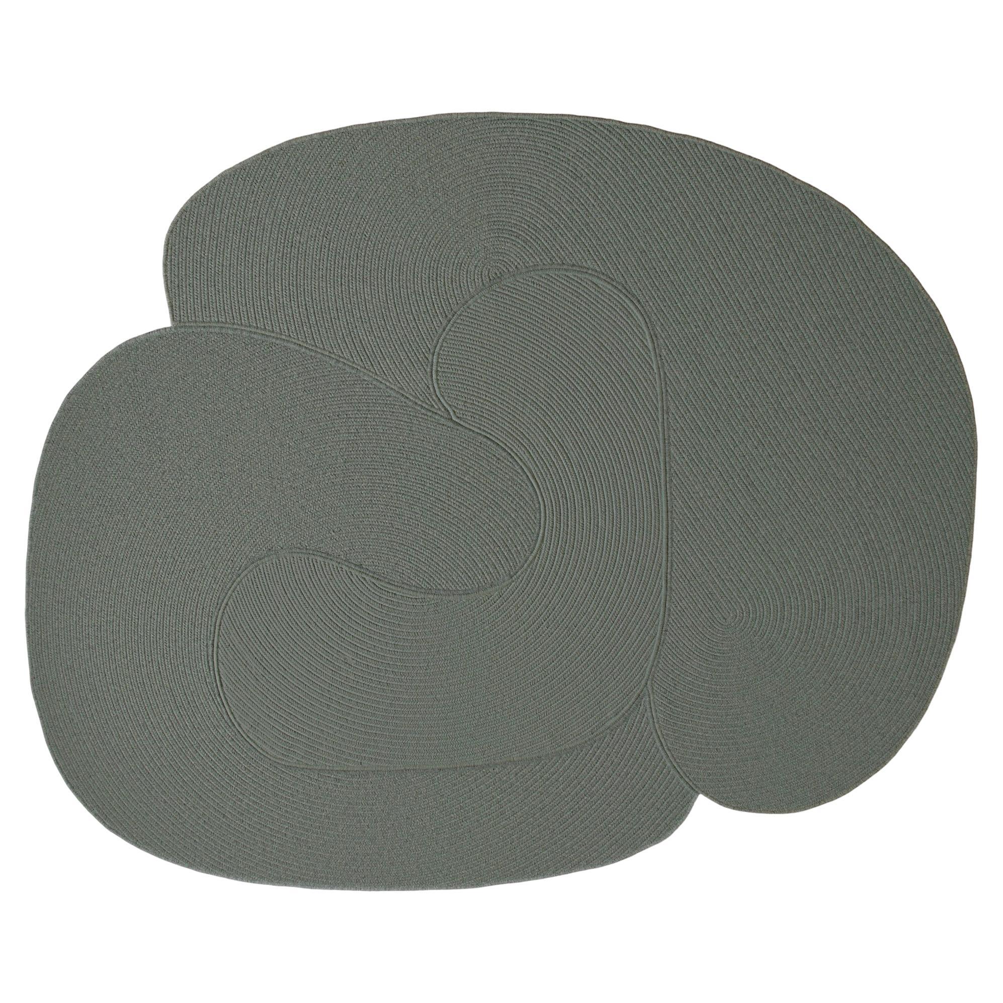 Tapis Riff de Souda, 9x12 ft, laine naturelle, vert clair