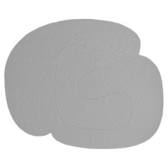 Tapis Riff de Souda, 9 x 12 pieds, laine naturelle, gris clair