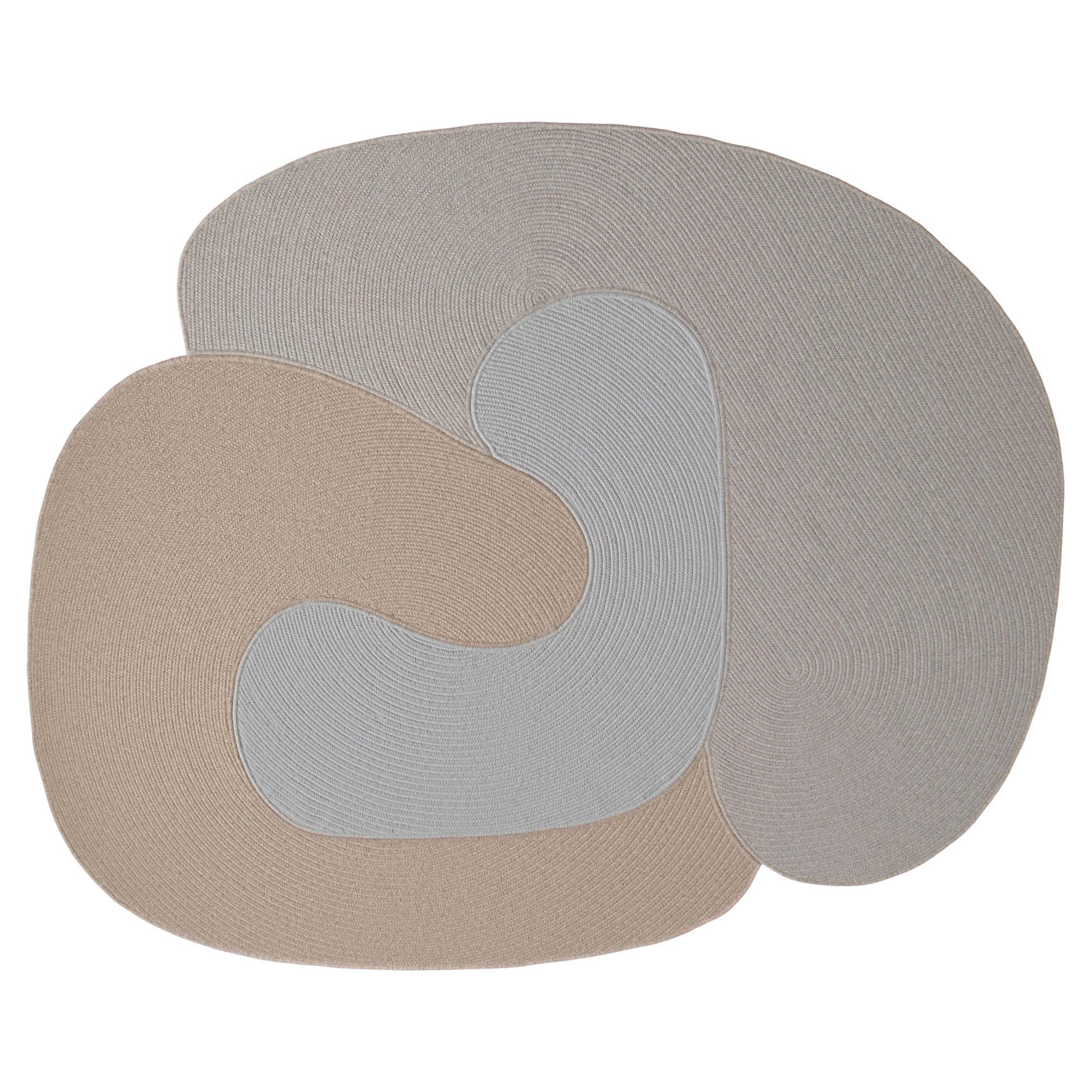 Riff Rug from Souda, 9x12 ft, Natural Wool, Multicolor A