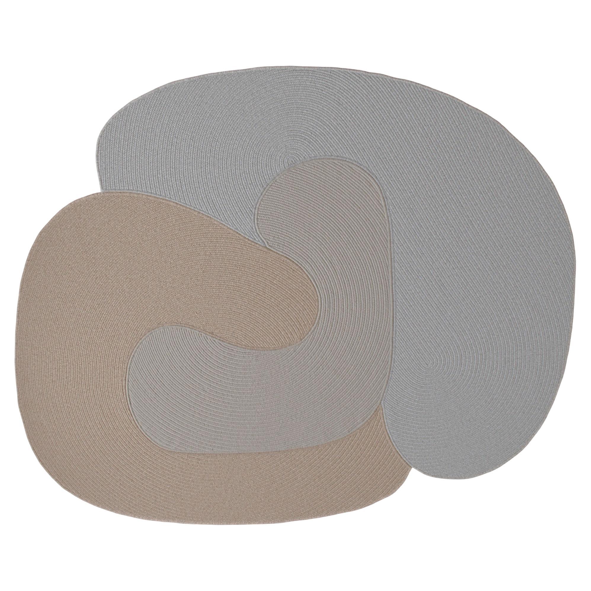 Tappeto Riff di Souda, 9x12 piedi, Lana naturale, Multicolore A