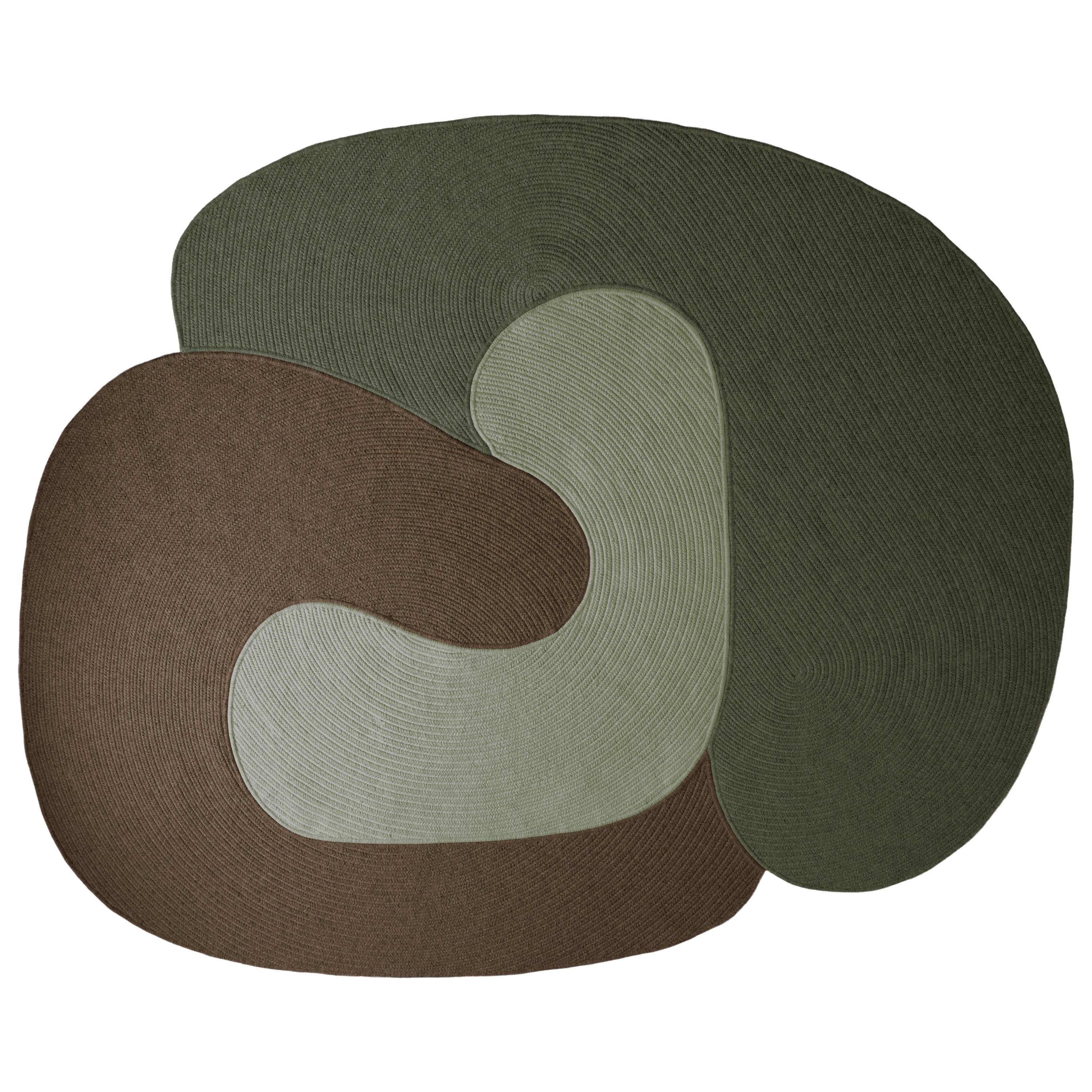 Riff-Teppich von Souda, 12x15 Fuß, geflochten, mehrfarbig 03 im Angebot