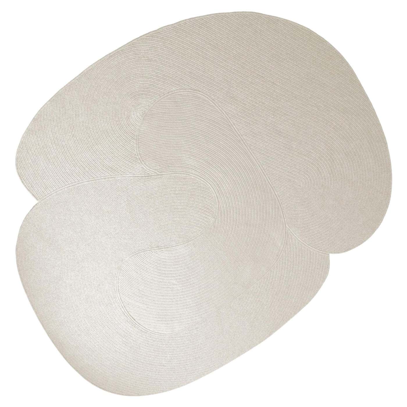 Riff Rug from Souda, Small, Natural Wool, Ivory For Sale at 1stDibs