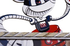 Pop art contemporain Mickey disney rouge sculptural figuratif intérieur Peinture