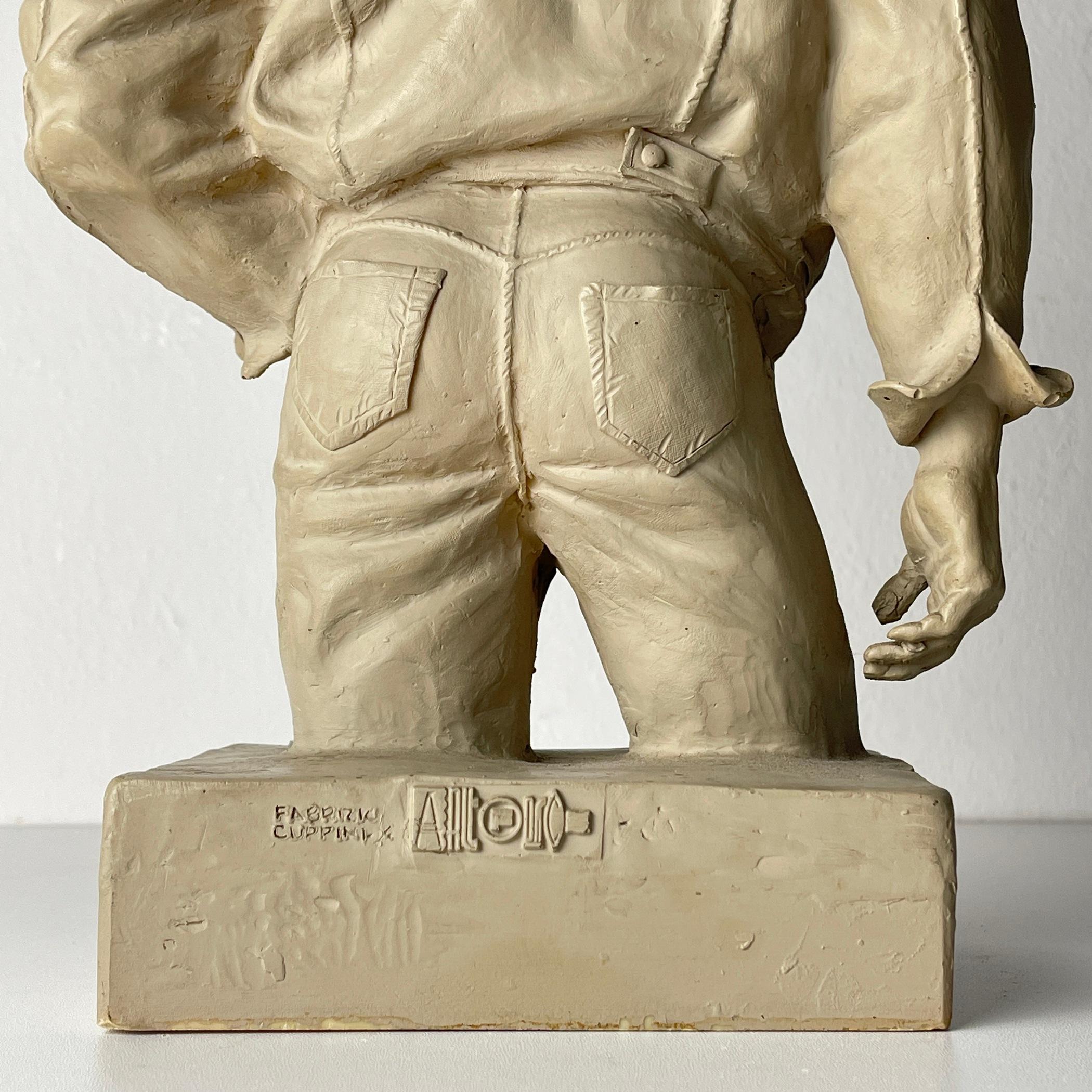 Rifle Jeans Advertising Display Statue by Fabrizio Cuppini Italy 1980s  In Good Condition For Sale In Miklavž Pri Taboru, SI