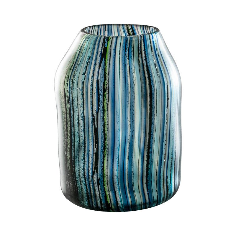 Riflessi Medium Vase in Multicolor Glass by Michela Catta