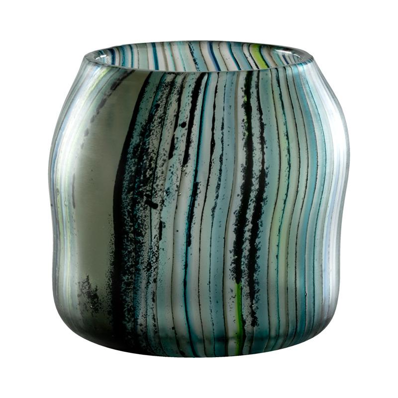 Riflessi Small Vase in Multicolor Glass by Michela Catta