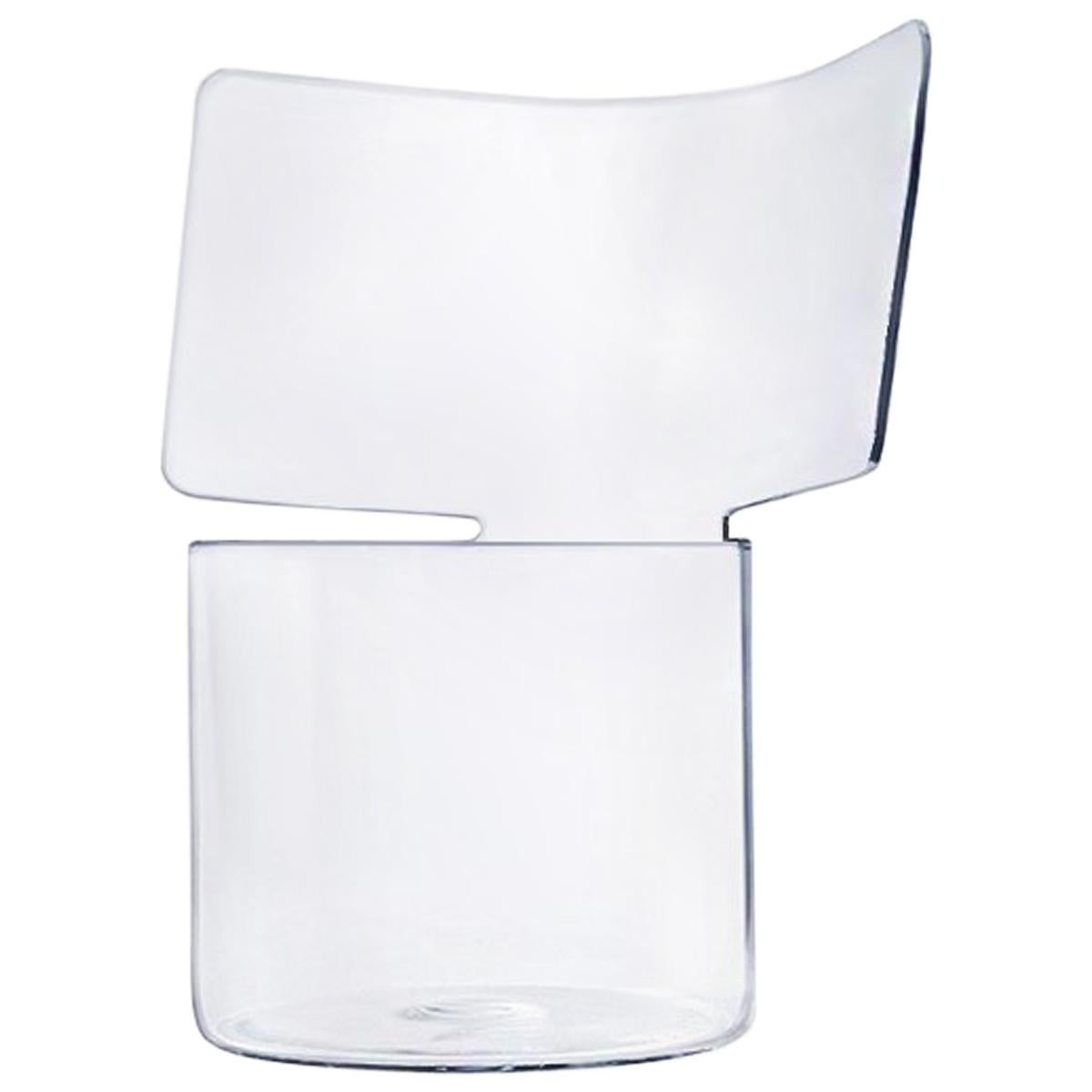 Riflessi Transparent Blown Glass Vase by Böijte–Bottari