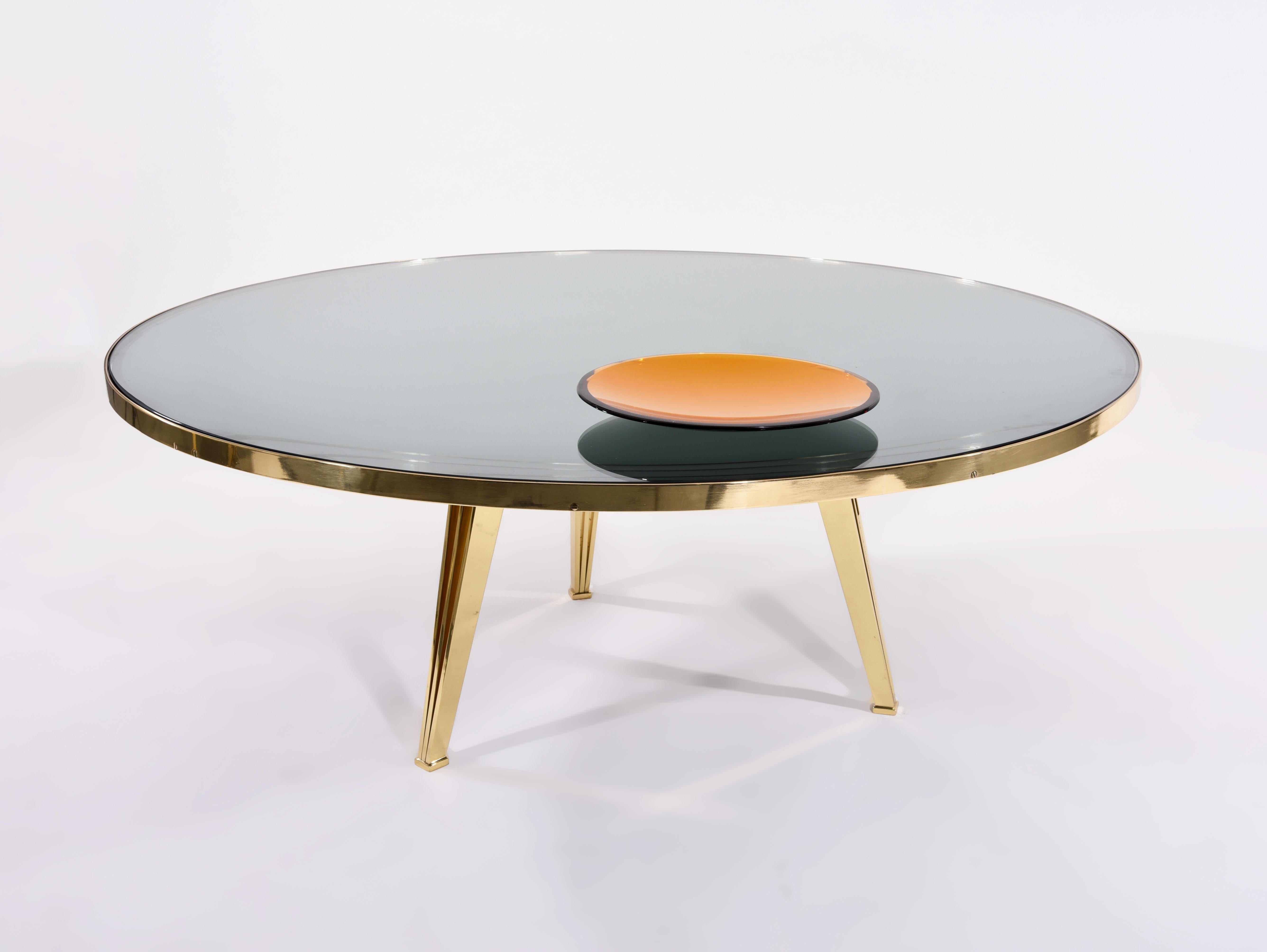 Brass Riflesso Coffee Table by form A