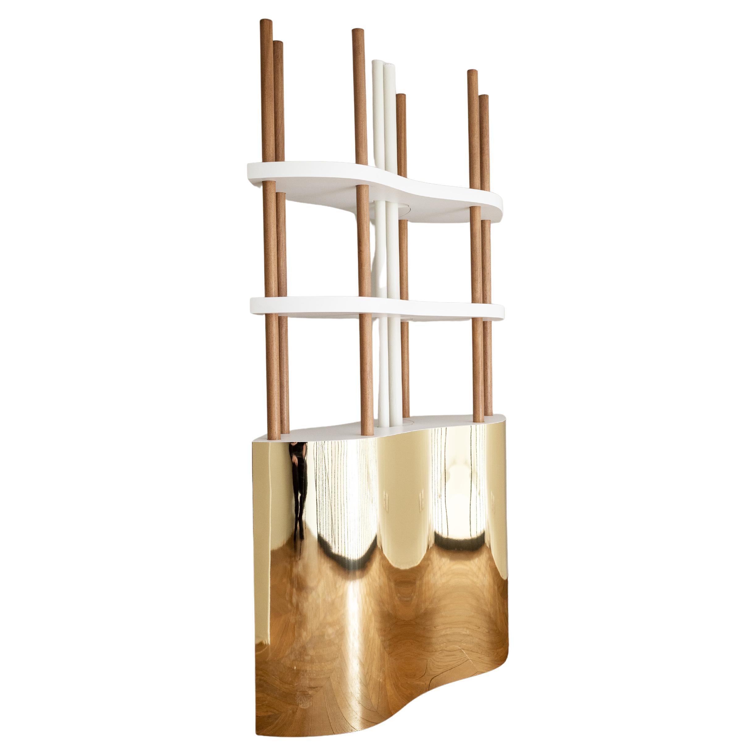 Libreria Riflesso Oak di Baka Studio in vendita