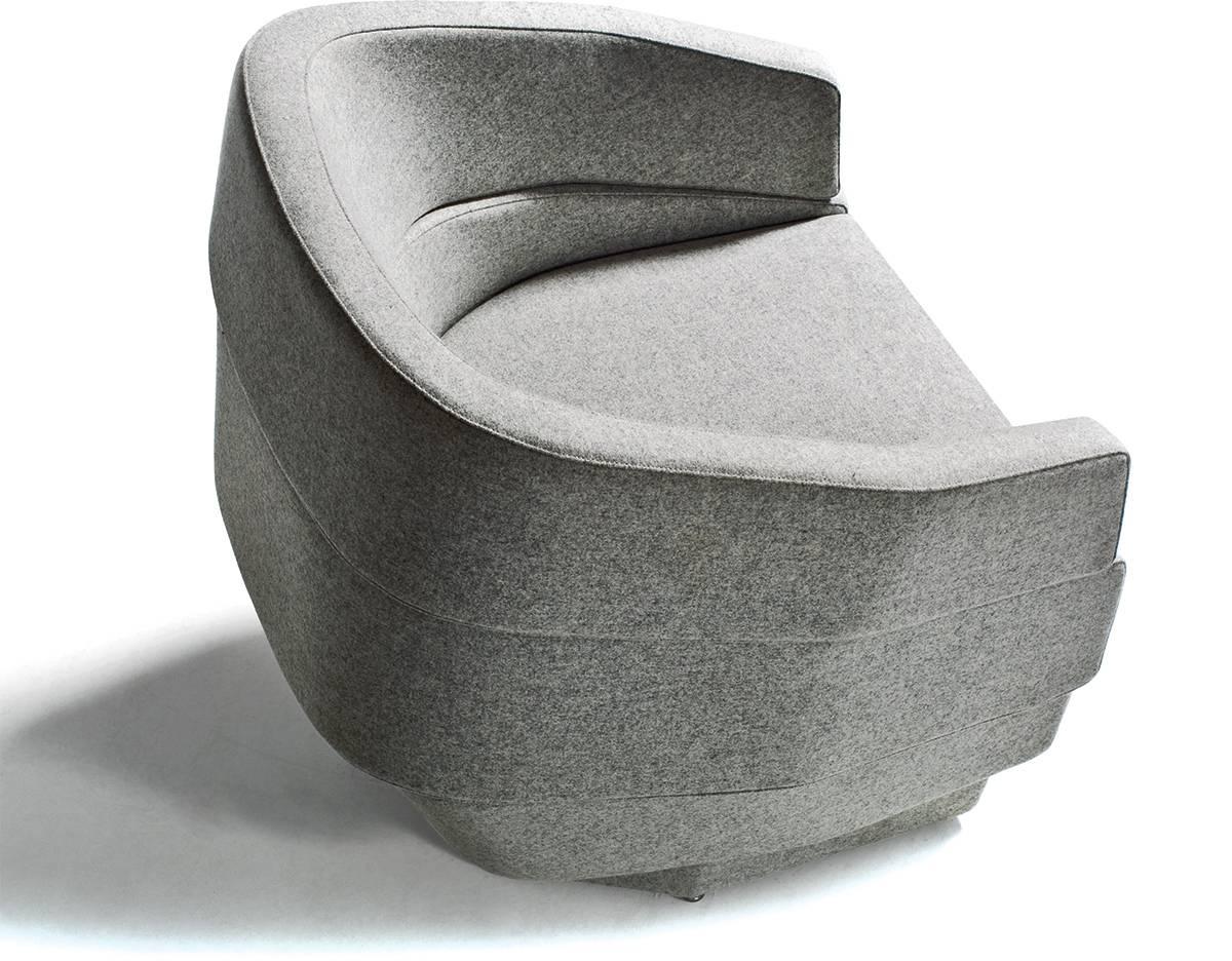 Rift Large Armchair by Patricia Urquiola for Moroso in Fabric or Leather For Sale 4