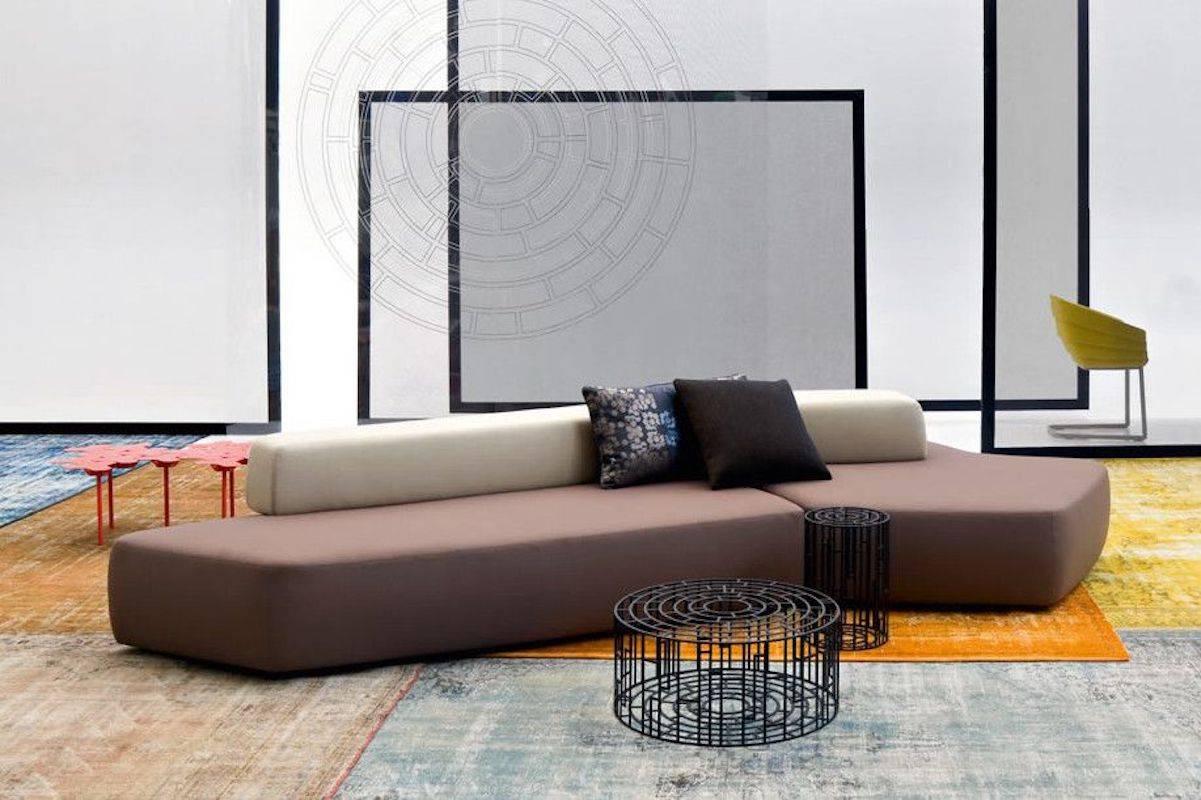 Italian Rift Sofa by Patricia Urquiola in Fabric or Leather for Moroso For Sale