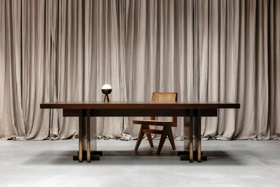 Rift Travertin Dining Table by Andy Kerstens For Sale 1