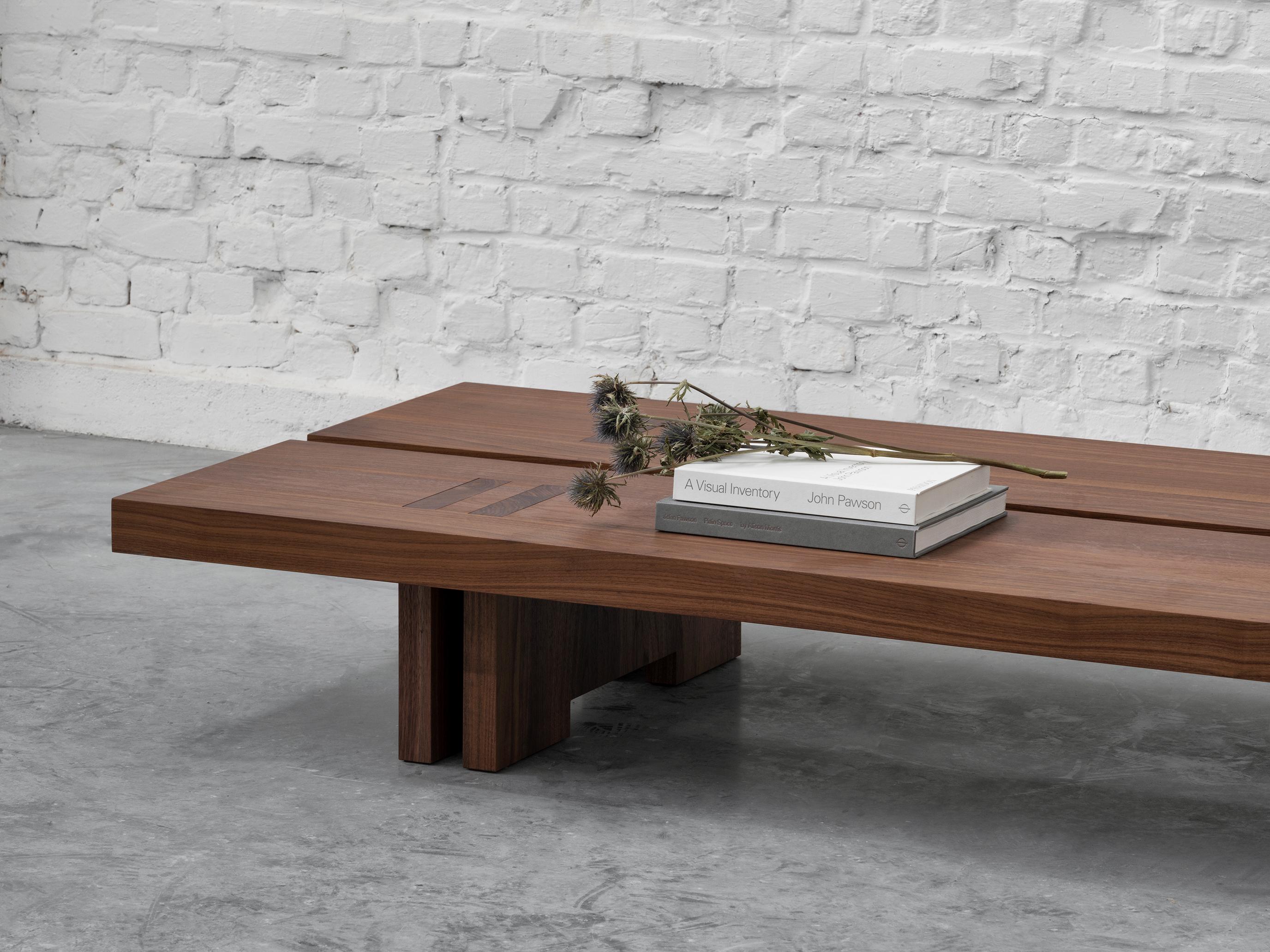 Contemporary Rift Wood Coffee Table by Andy Kerstens For Sale
