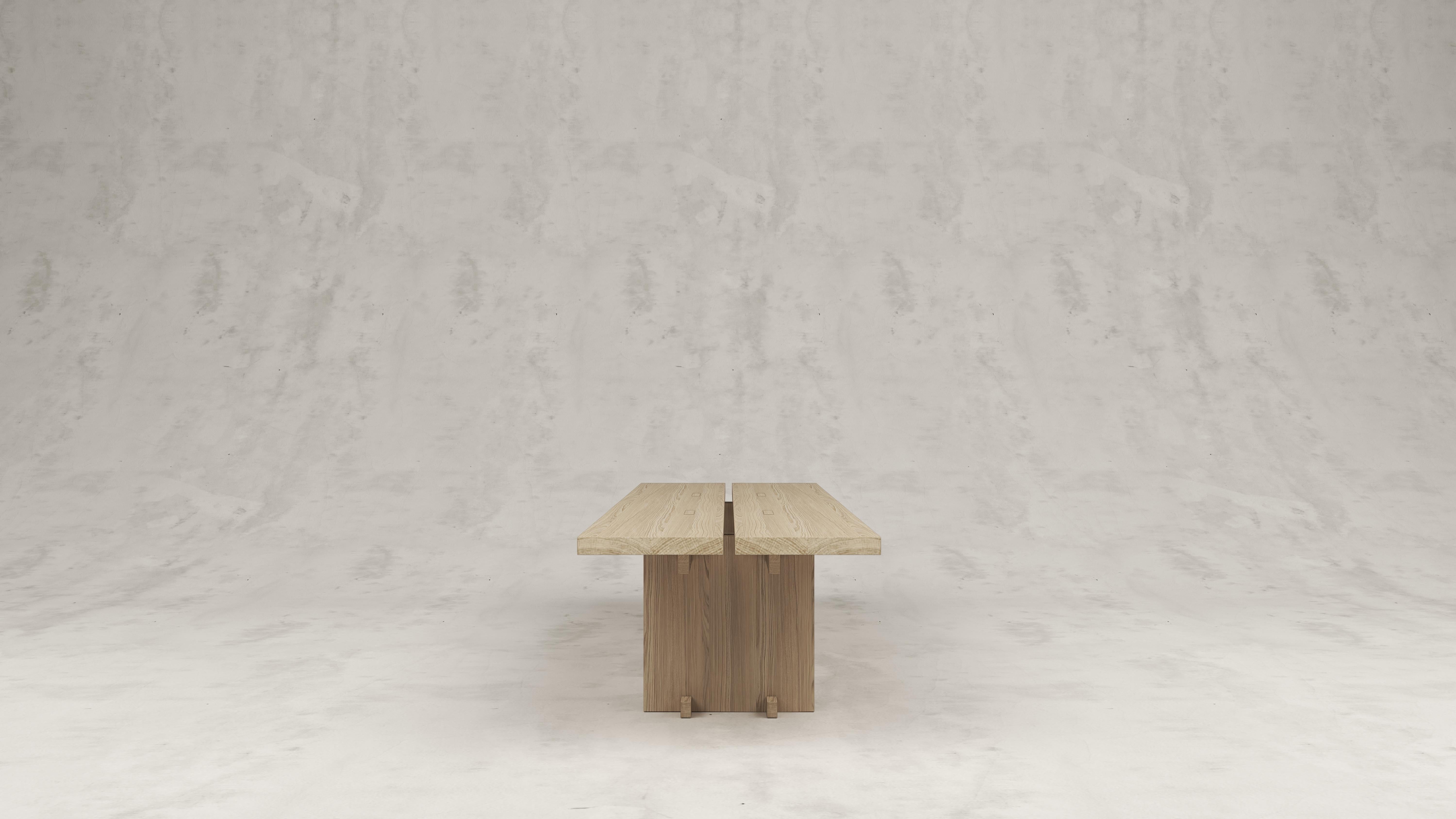 Modern Rift Wood Dining Table by Andy Kerstens