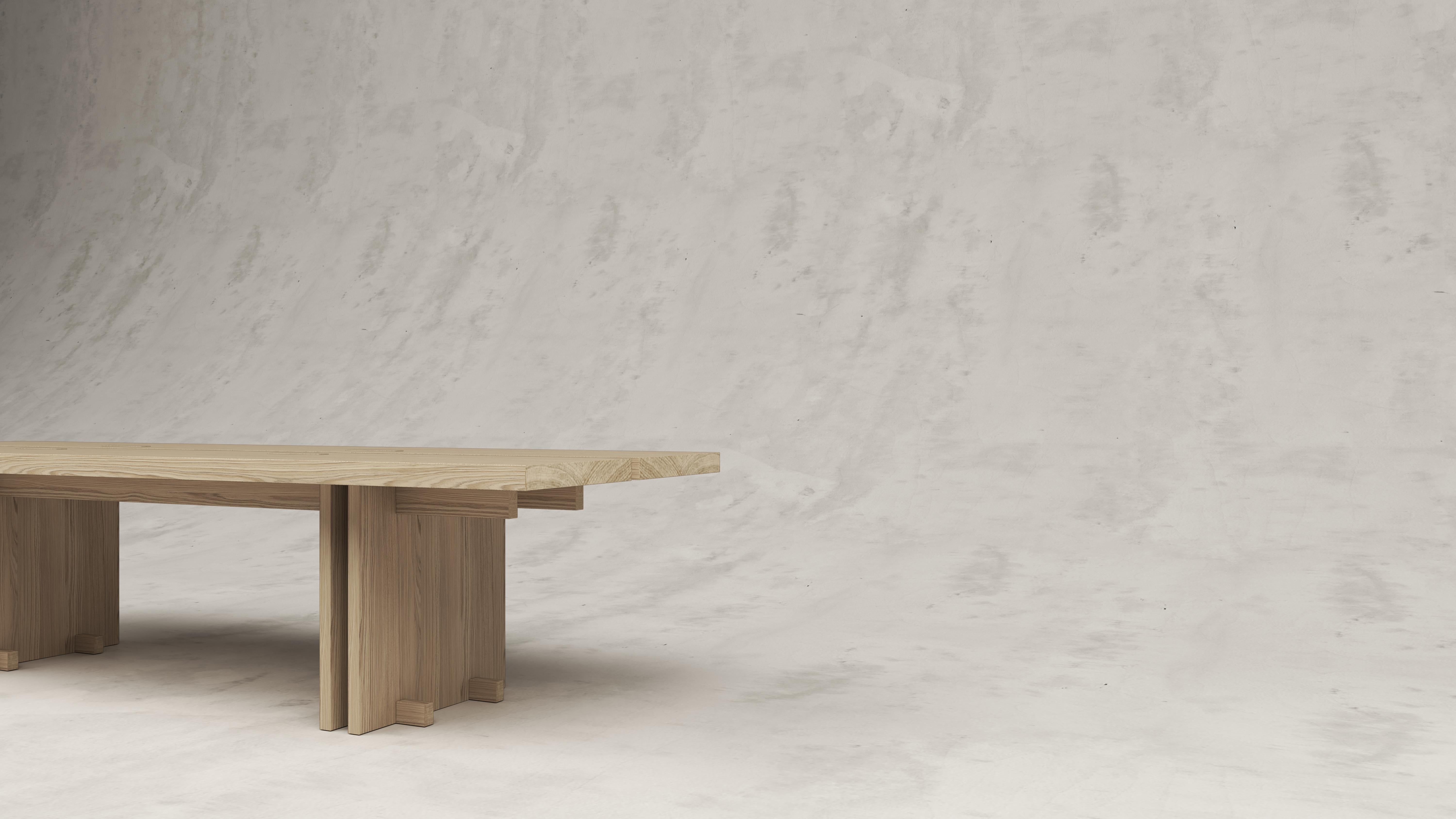 Belgian Rift Wood Dining Table by Andy Kerstens