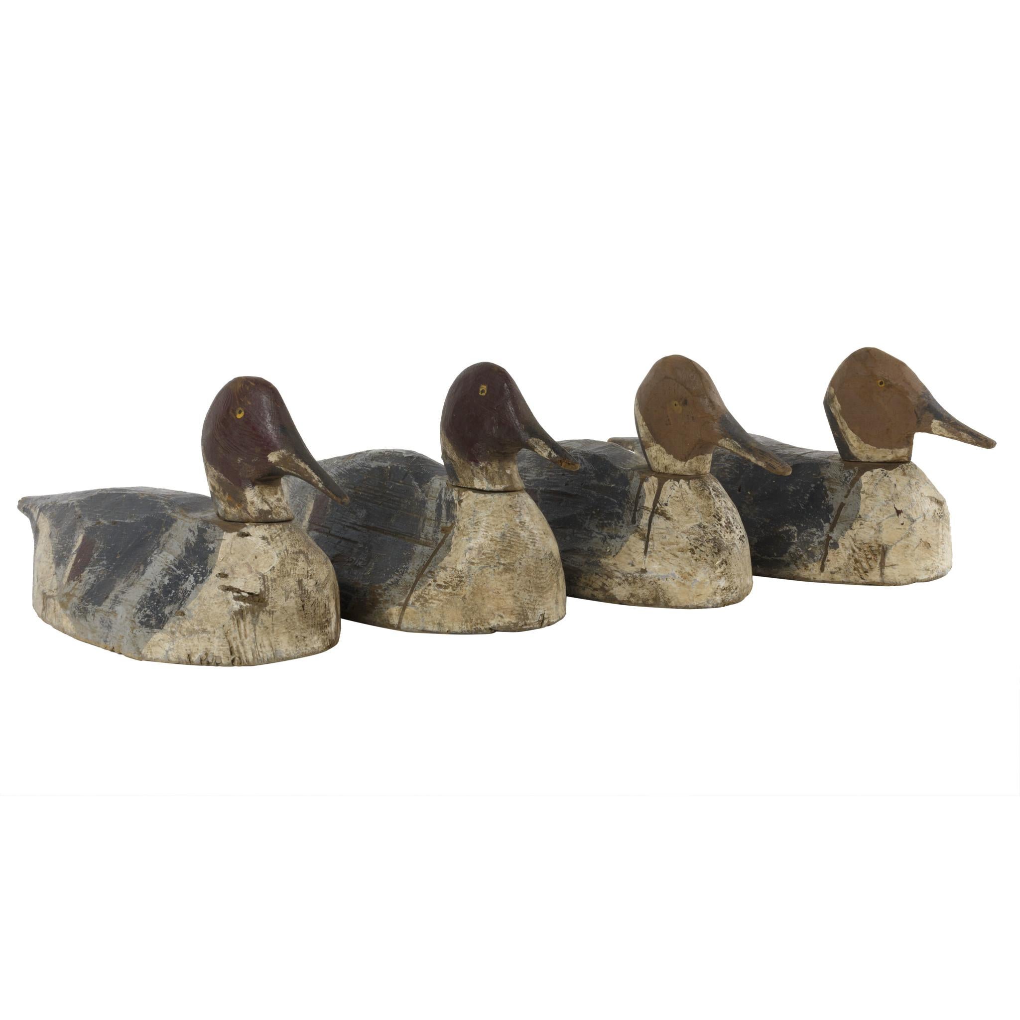 American Rig of Four Pintail Decoys For Sale