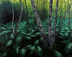 Birches Beckon der juwelenbesetzte Käfer -  Landschaft, Impressionismus, Fauvismus, Fauvismus