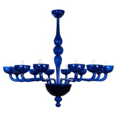 Araña Rigadin 12 Brazos Vidrio Murano Azul Edgar by Multiforme Araña Rigadin 12 Brazos Vidrio Murano Azul Edgar by Multiforme