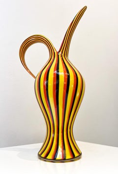 Carafe "Rigati" par Anna Gili pour Salviati, Italie, années 1990