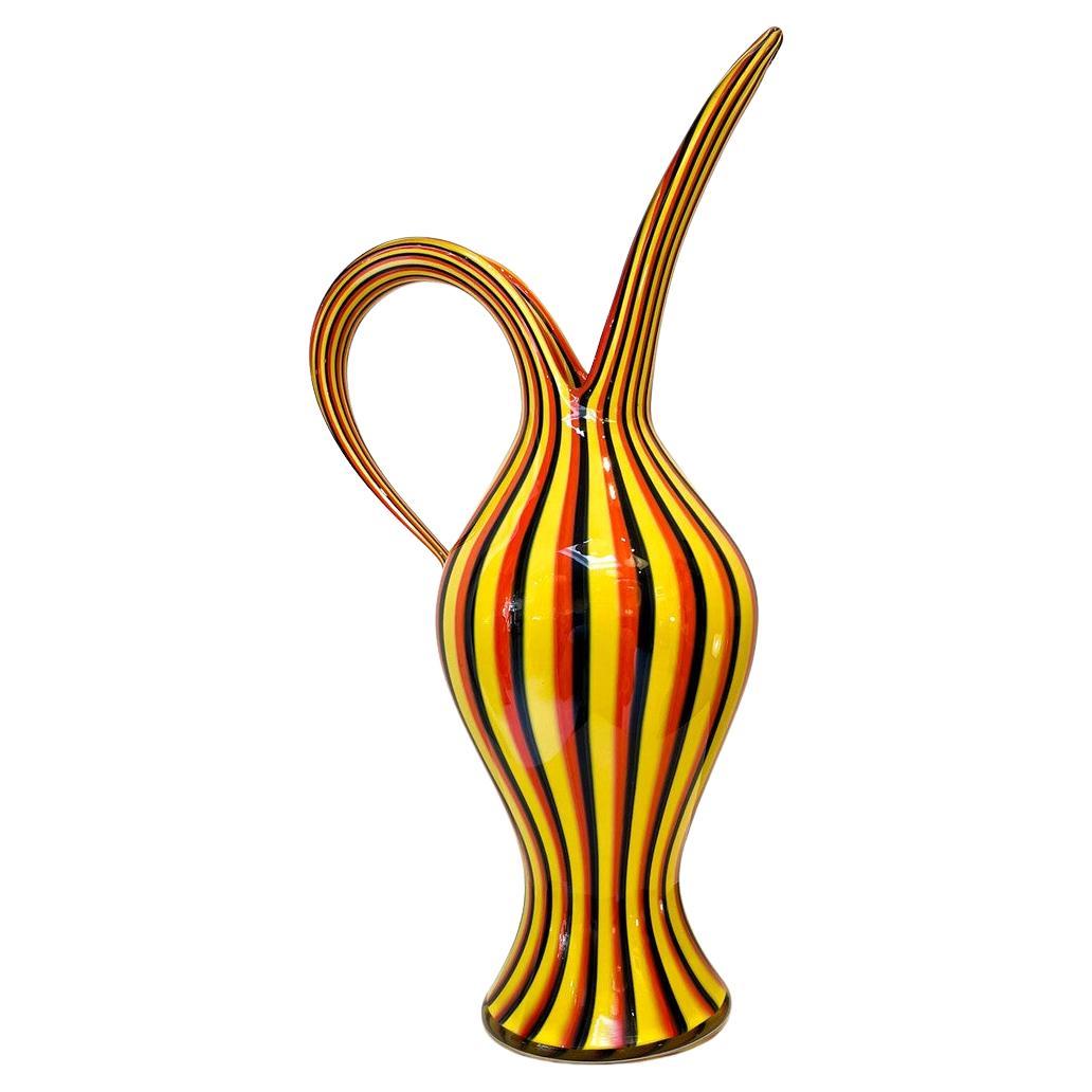 Karaffe "Rigati" von Anna Gili für Salviati, Italien, 1990er Jahre