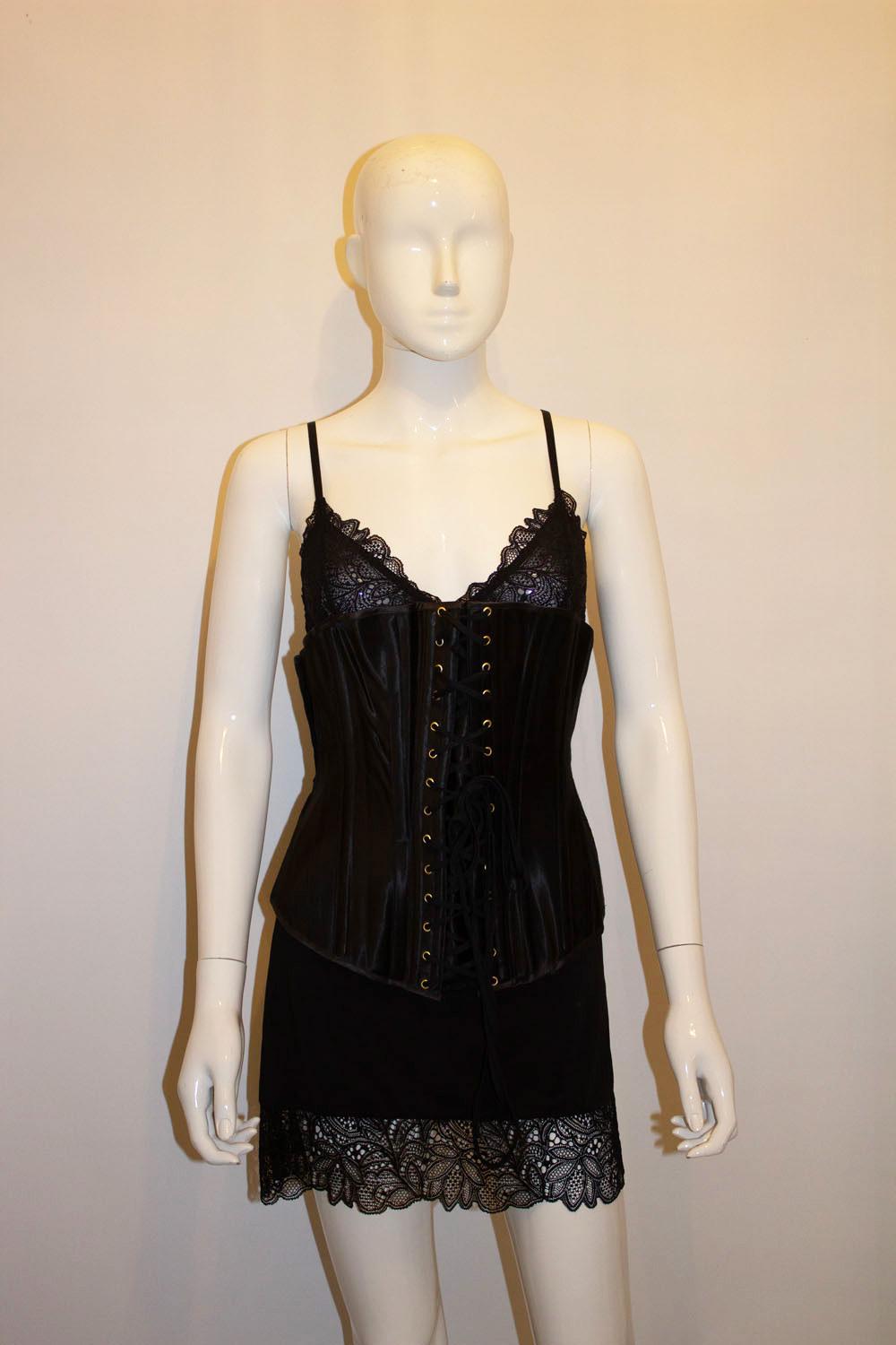 Rigby and Peller Black Corset In Good Condition For Sale In London, GB