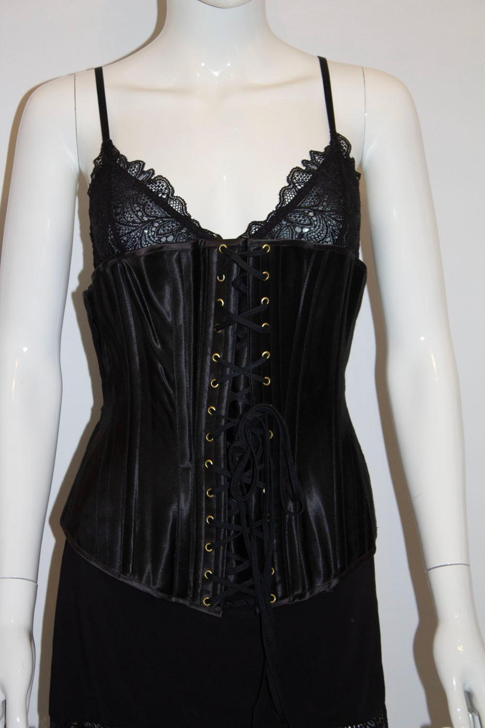 Women's or Men's Rigby and Peller Black Corset For Sale