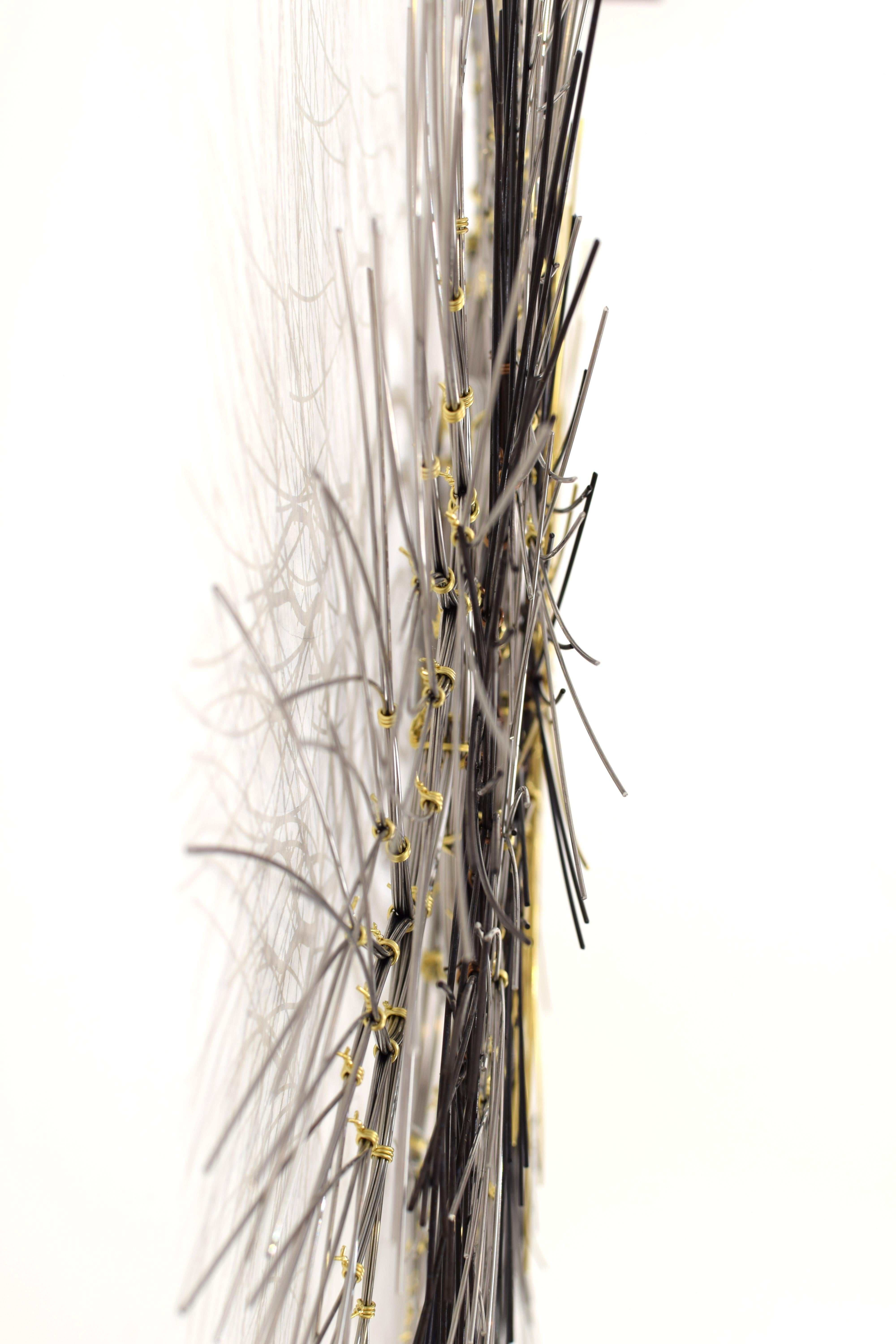 'Rigel' by Kue King, Metal Wall Sculpture in Brass, Stainless, and Bronze #584 1