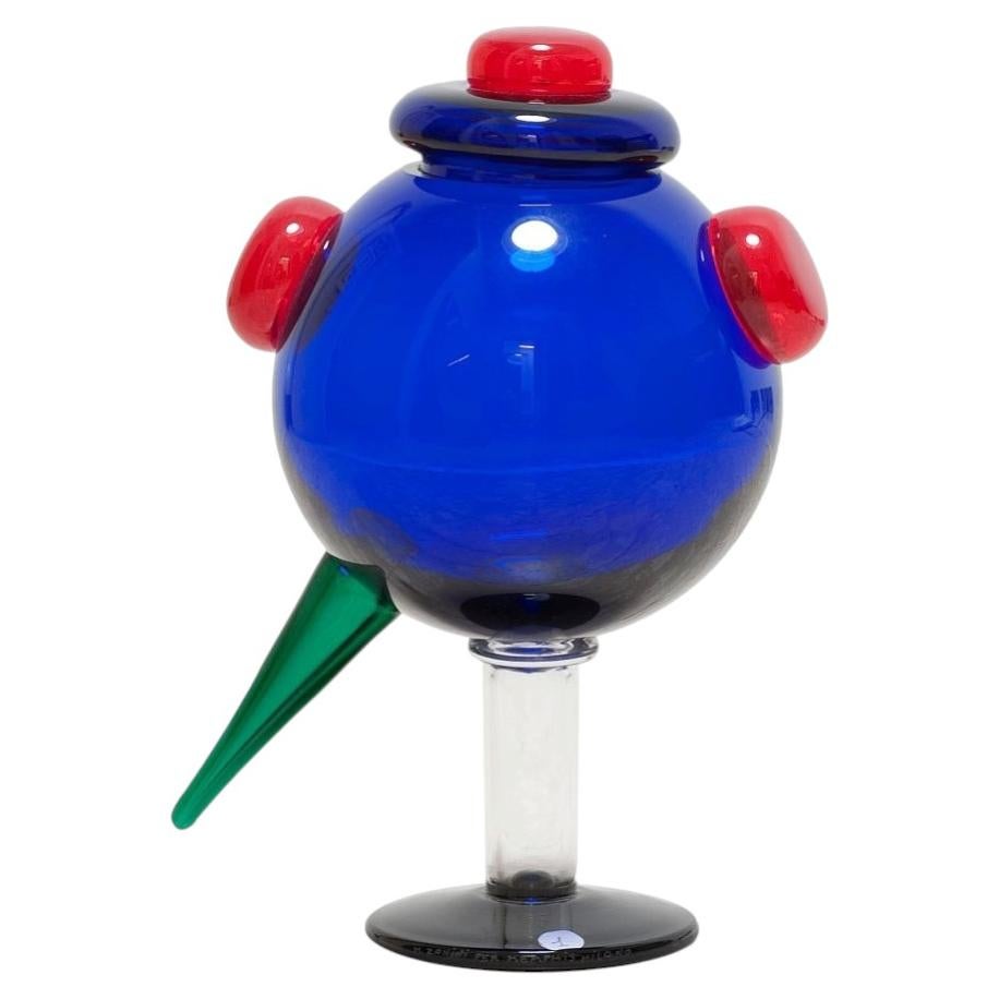 Glasvase „RIGEL“ von Marco Zanini, mundgeblasenes Murano-Glas, Memphis 1982 im Angebot