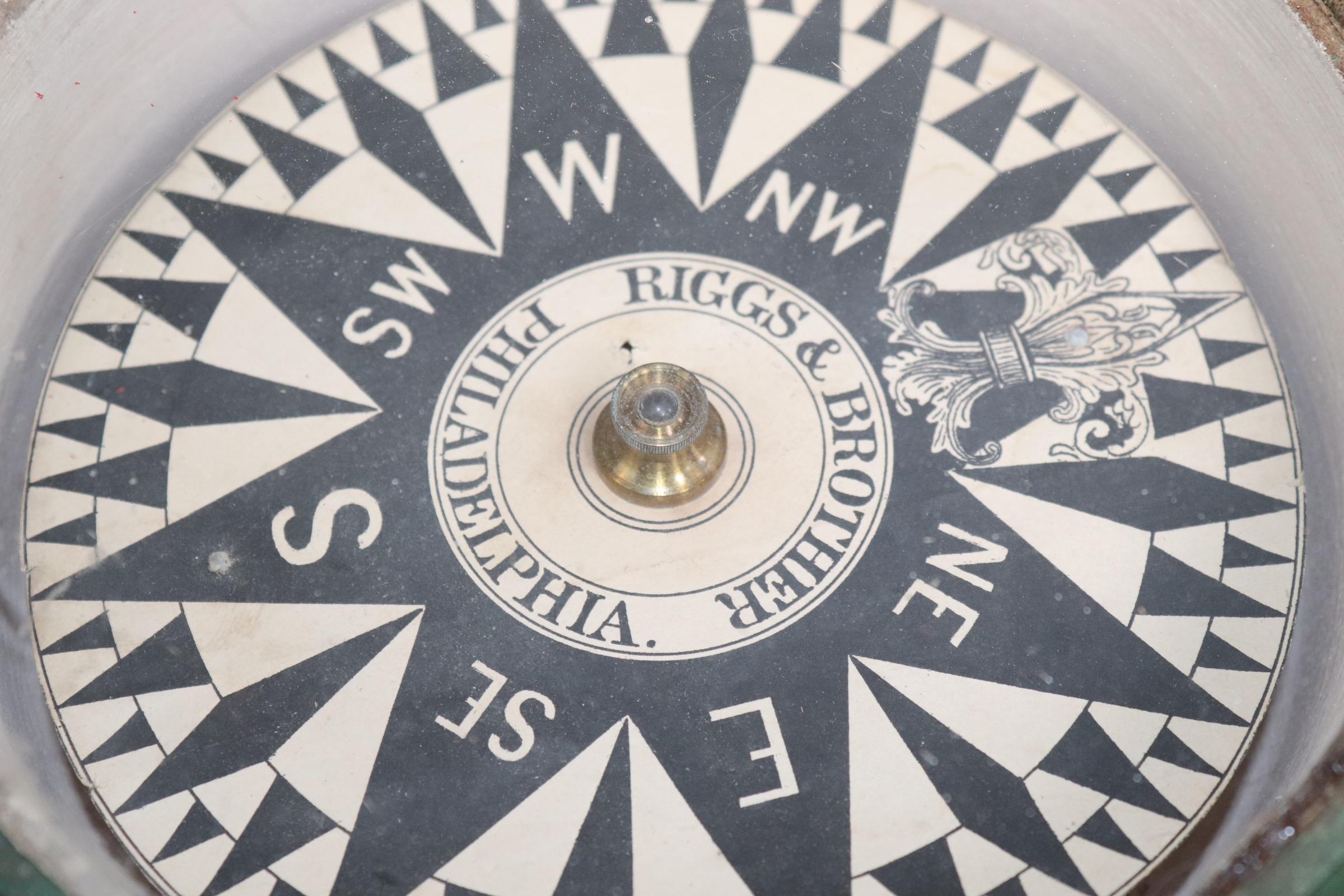 Wood Riggs and Brothers of Philadelphia Compass