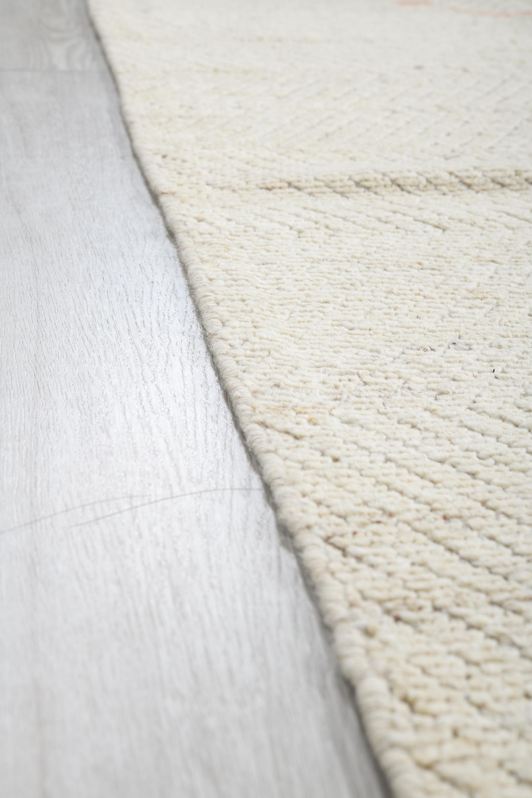 Right or Left Yellow Cream Arrows on Tulu Wool For Sale 1